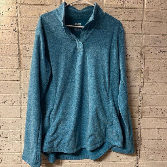 Duluth Trading Co 1/4 Button Pullover Fleece Sz XL - Picture 1 of 10